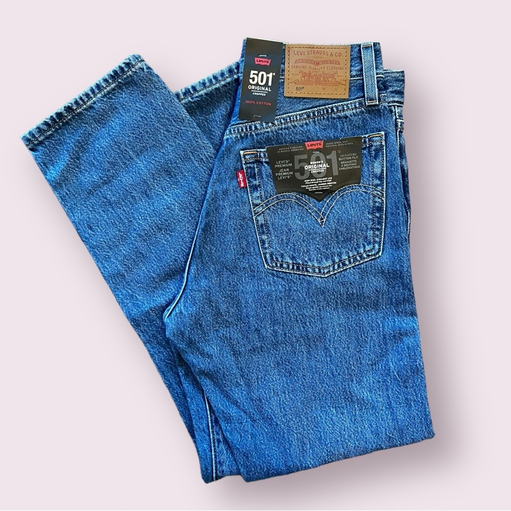 NWT Levi’s Premium 501 Original Cropped